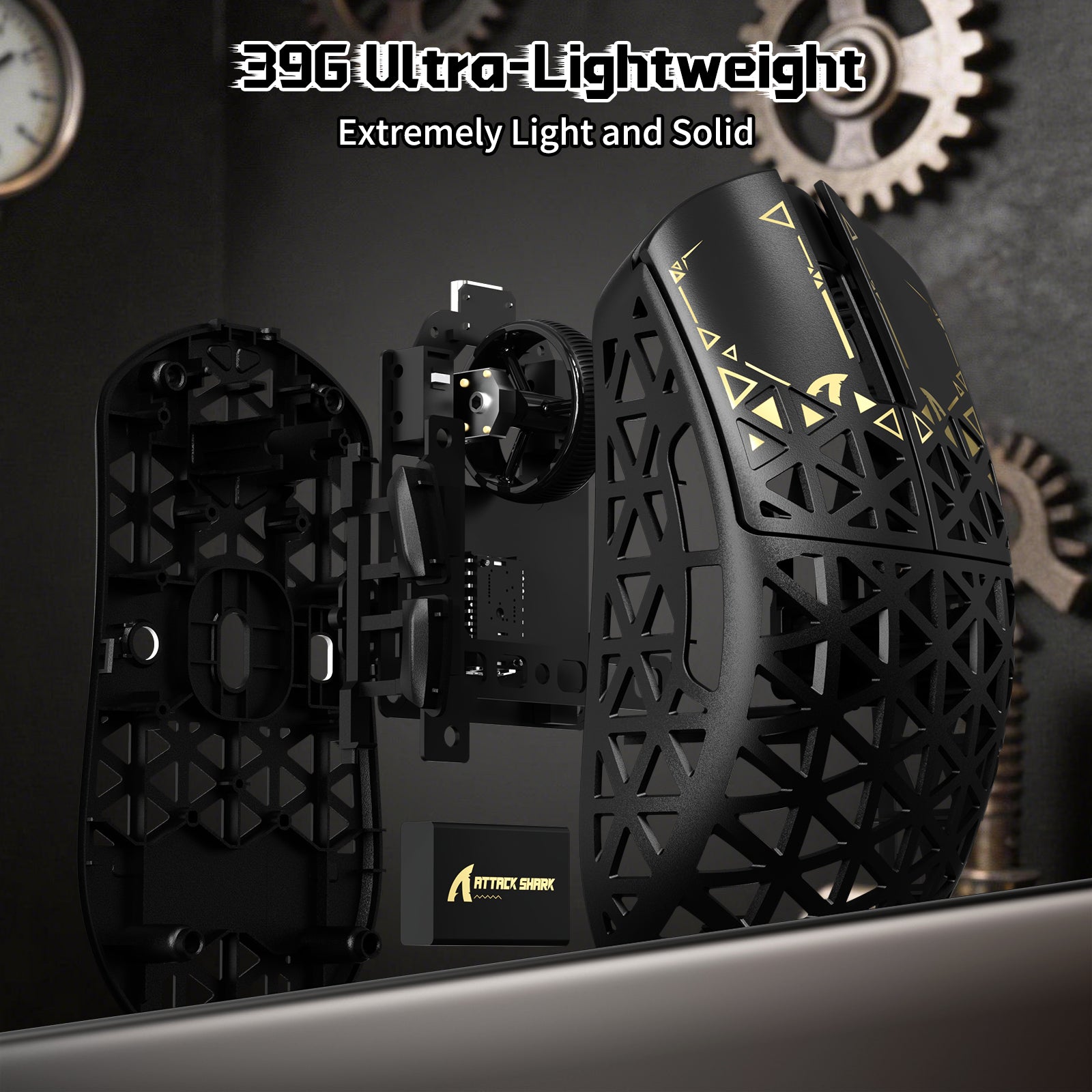 ATTACK SHARK R68 HE & R5 ULTRA Zestaw gamingowy z włókna węglowego z kablem C01 ULTRA w oplocie