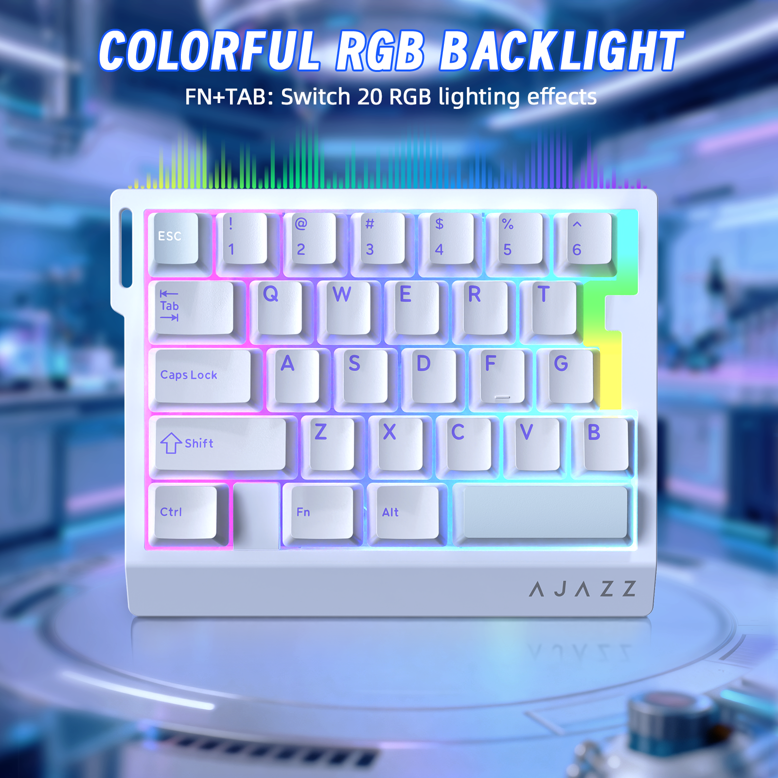 ATTACK SHARK X AJAZZ AK029 Przewodowa jednostronna klawiatura gamingowa