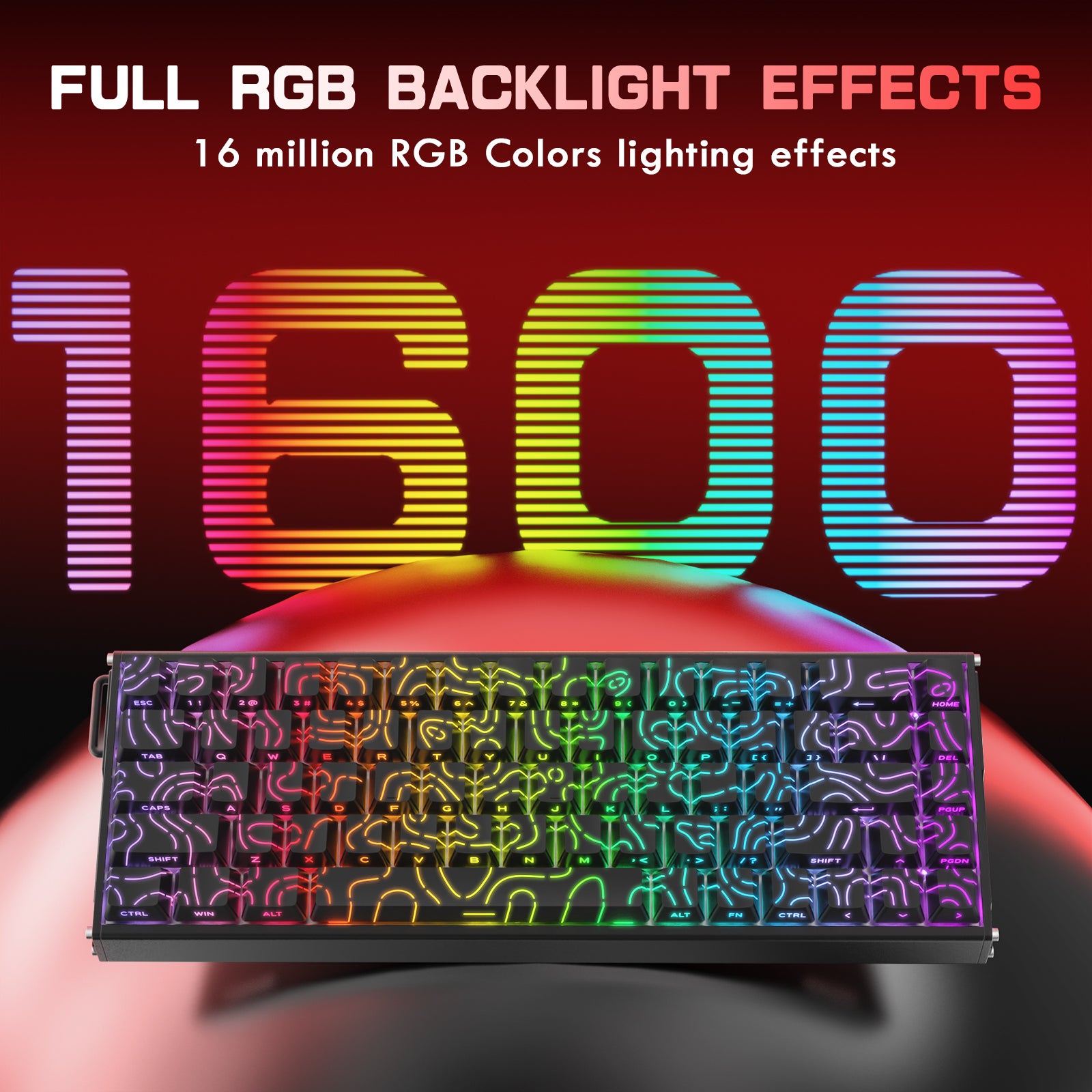 ATTACK SHARK X68MAX HE Klawiatura CNC z aluminium z szybkim wyzwalaczem i przełącznikiem magnetycznym z kablem C01Ultra RGB spiralnym