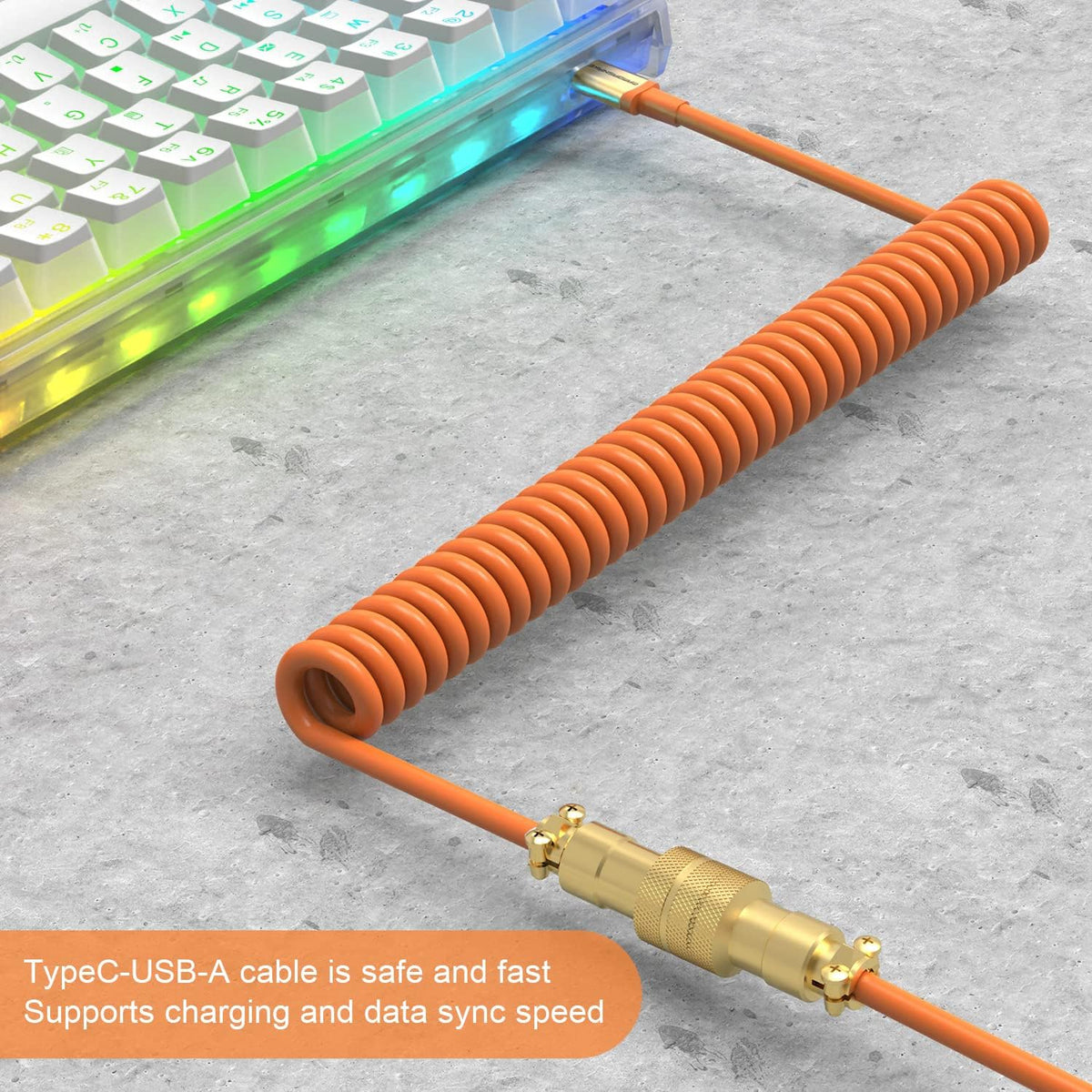 ATTACK SHARK x MAMBASNAKE C02 Kabel spiralny