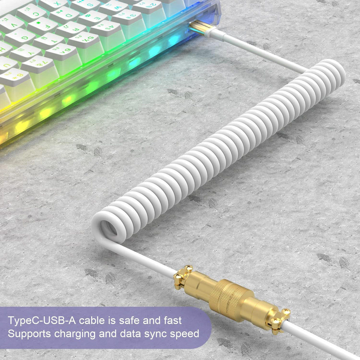 ATTACK SHARK x MAMBASNAKE C02 Kabel spiralny