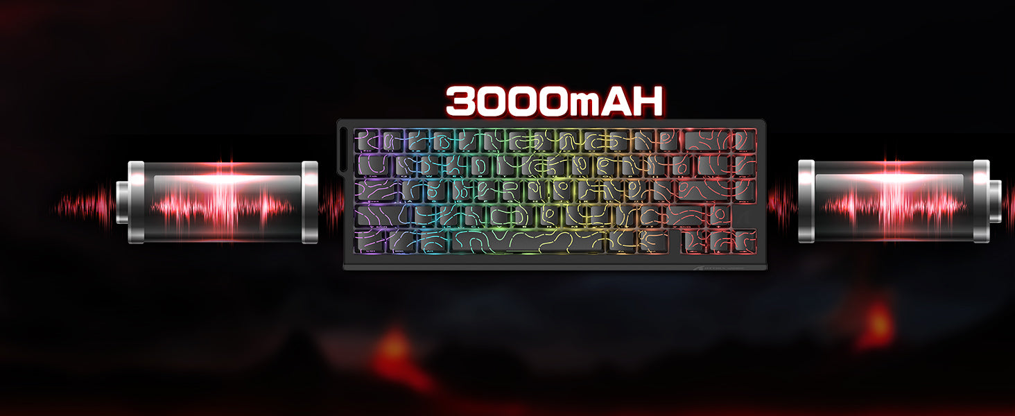 ATTACK SHARK X68PRO HE Bezprzewodowa Klawiatura Rapid Trigger ze Spiralnym Kablem