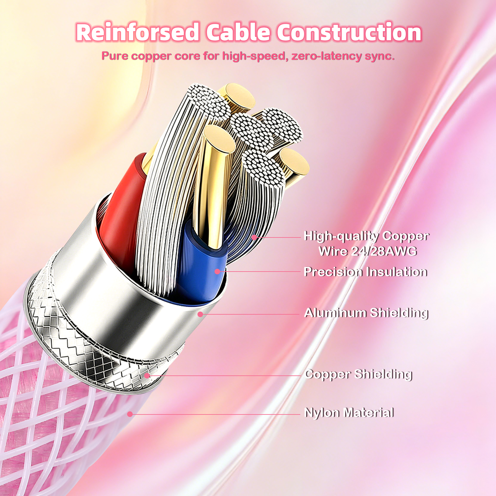 ATTACK SHARK C01ULTIMATE Kabel spiralny do magnetycznej klawiatury 8KHz