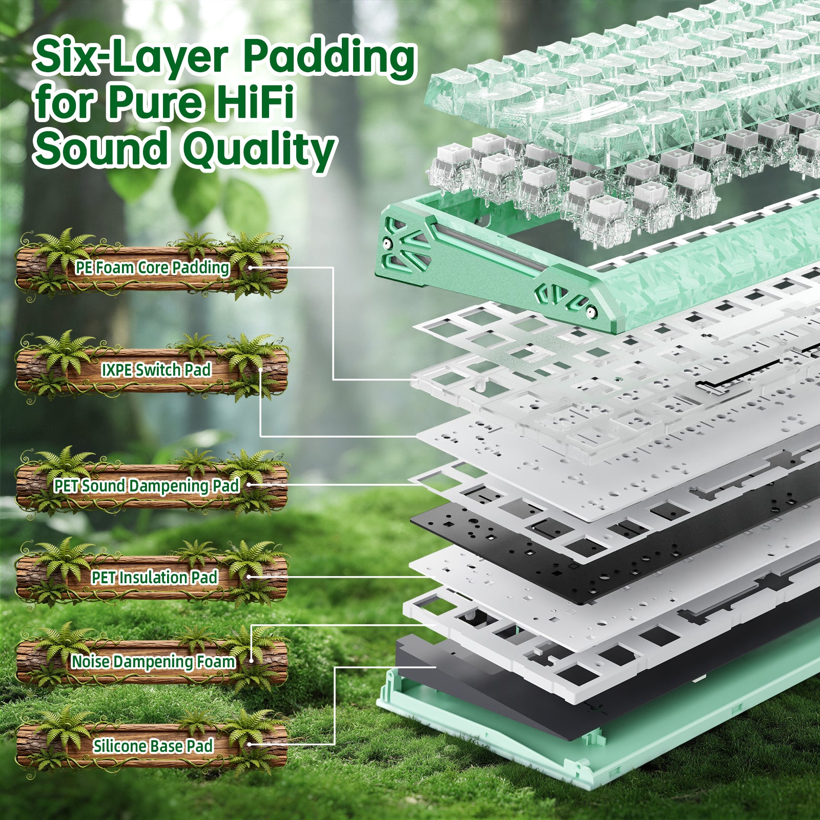 ATTACK SHARK R68 HE Carbon Fiber Wired Rapid Trigger Magnetic Switch Keyboard With C01 Ultra RGB Coiled Cable