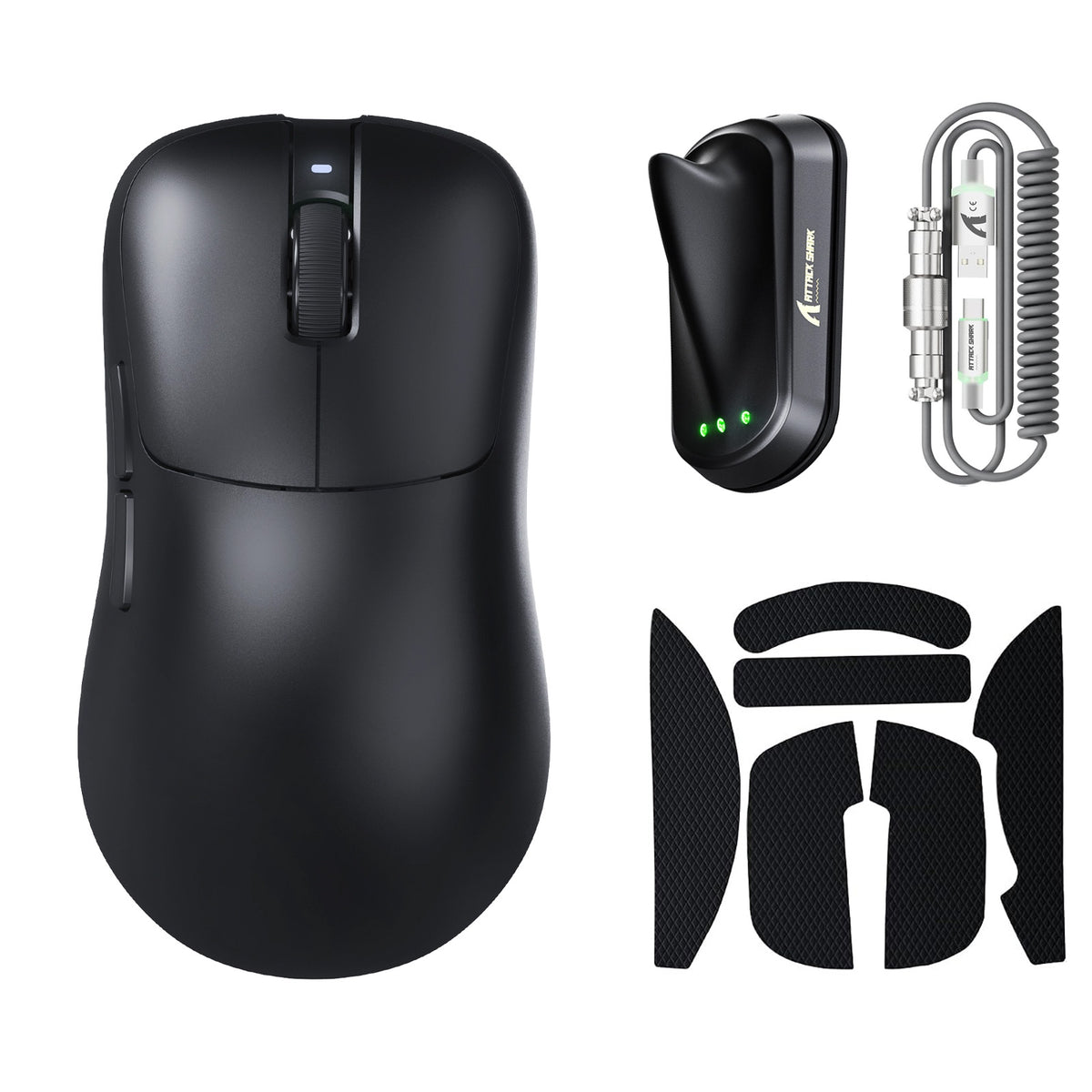 Ergonomiczna bezprzewodowa mysz gamingowa ATTACK SHARK V2 AIR PAW3955MAX