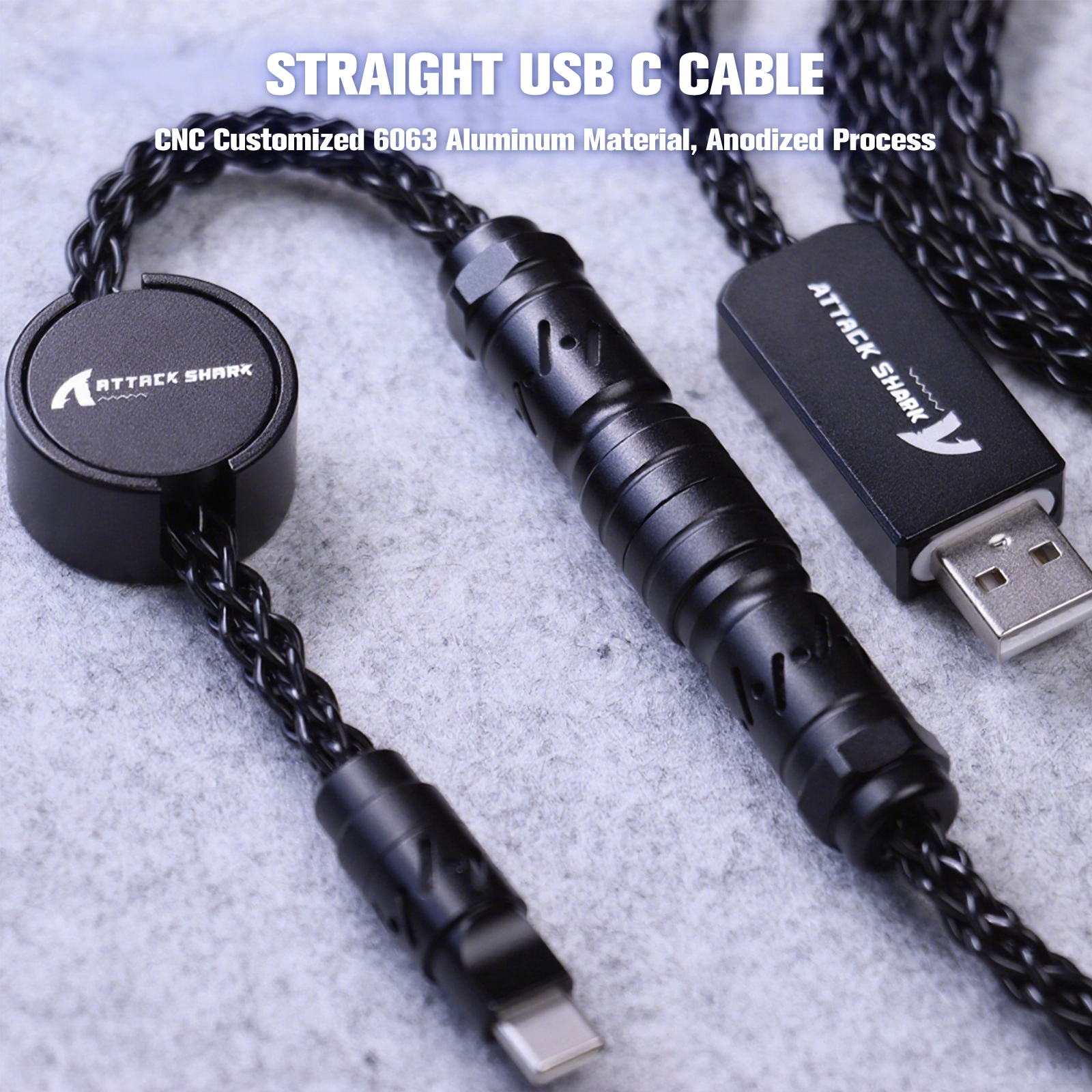 ATTACK SHARK C07 Niestandardowy Kabel Aviator do Klawiatury Magnetycznej 8KHz