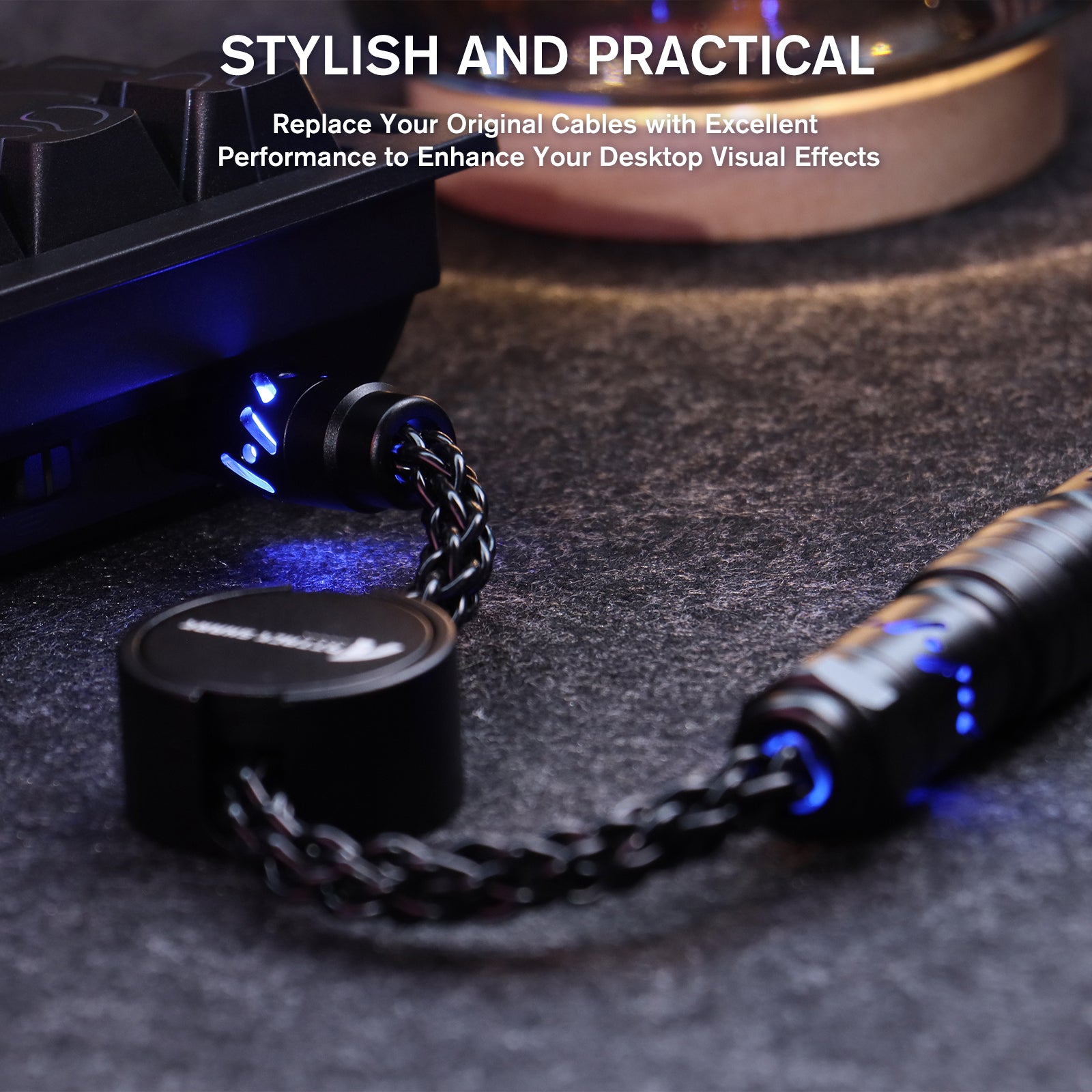 ATTACK SHARK C07 Niestandardowy Kabel Aviator do Klawiatury Magnetycznej 8KHz