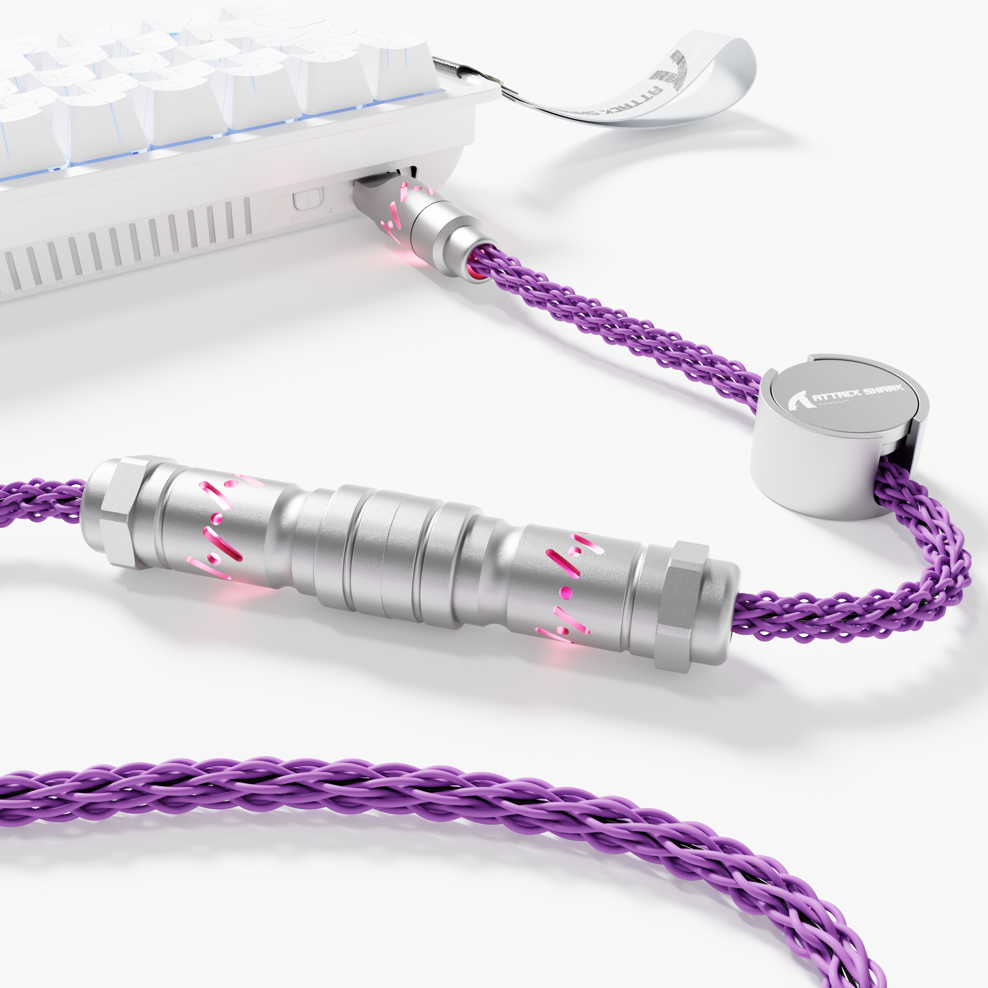 ATTACK SHARK C07 Niestandardowy Kabel Aviator do Klawiatury Magnetycznej 8KHz