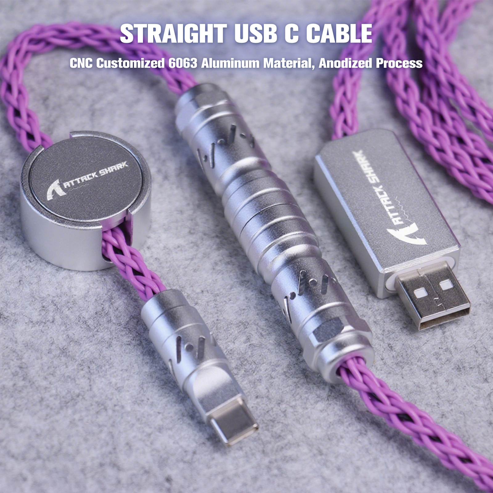 ATTACK SHARK C07 Niestandardowy Kabel Aviator do Klawiatury Magnetycznej 8KHz