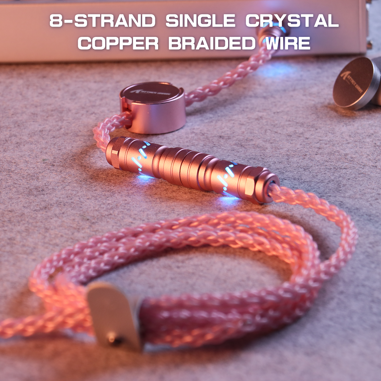 ATTACK SHARK C07 Niestandardowy Kabel Aviator do Klawiatury Magnetycznej 8KHz