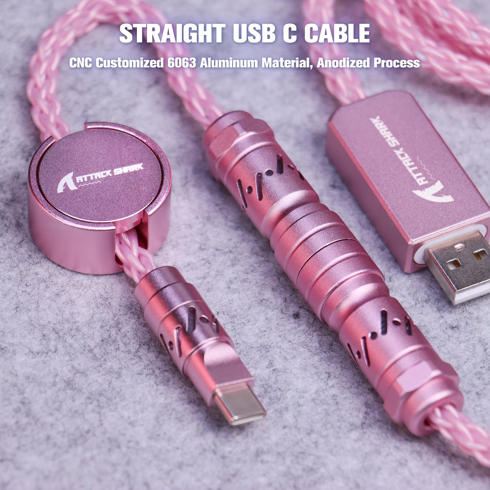 ATTACK SHARK C07 Niestandardowy Kabel Aviator do Klawiatury Magnetycznej 8KHz