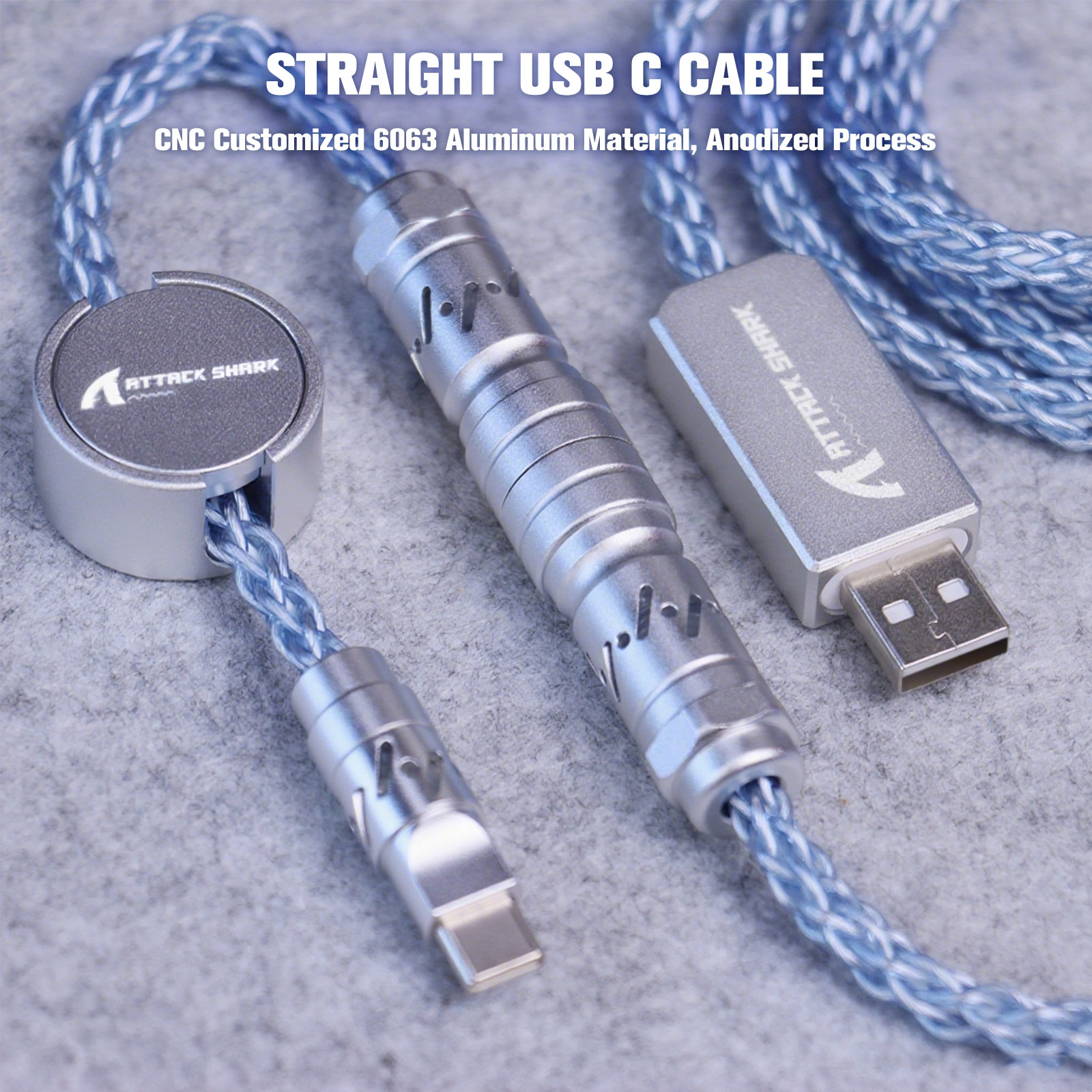 ATTACK SHARK C07 Niestandardowy Kabel Aviator do Klawiatury Magnetycznej 8KHz