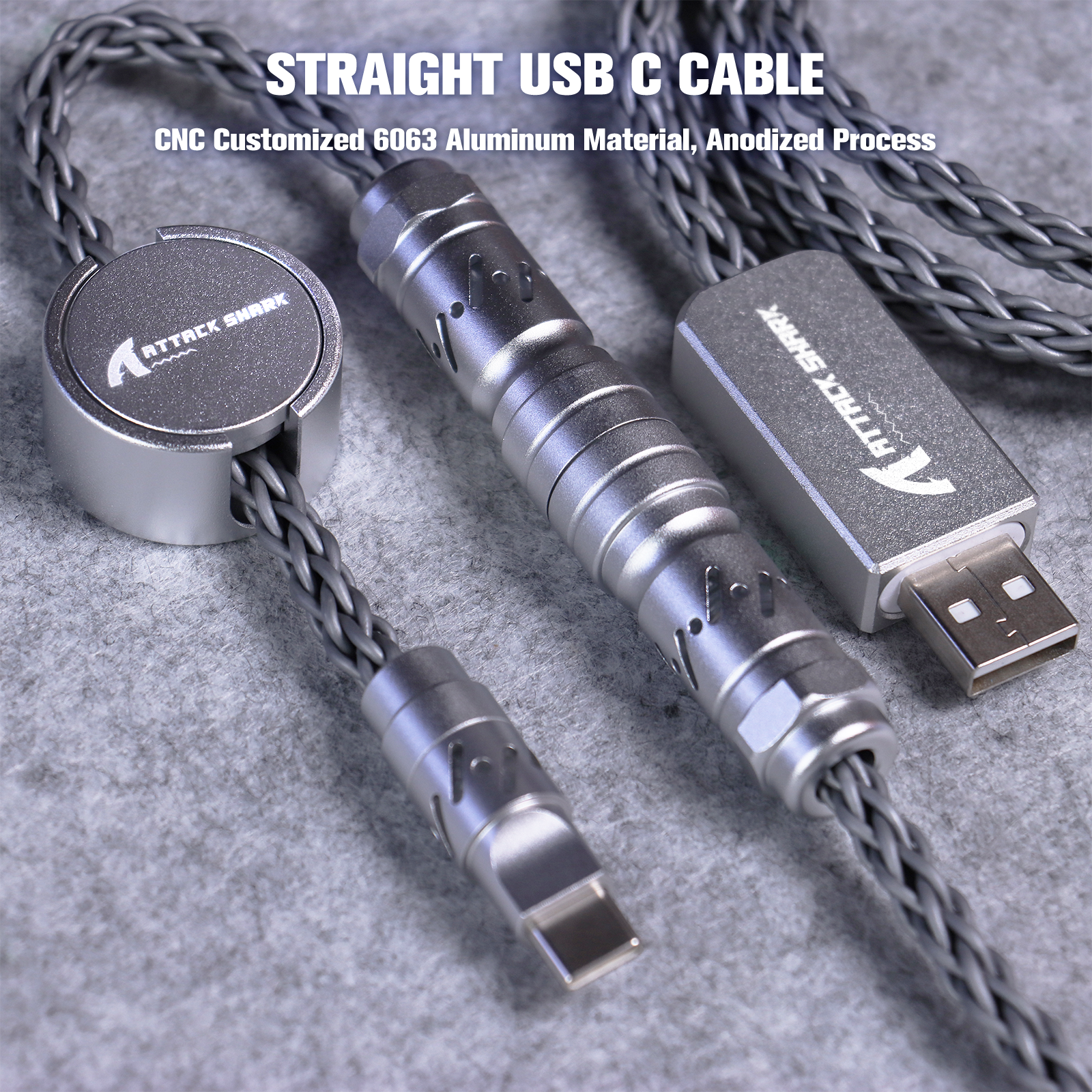 ATTACK SHARK C07 Niestandardowy Kabel Aviator do Klawiatury Magnetycznej 8KHz