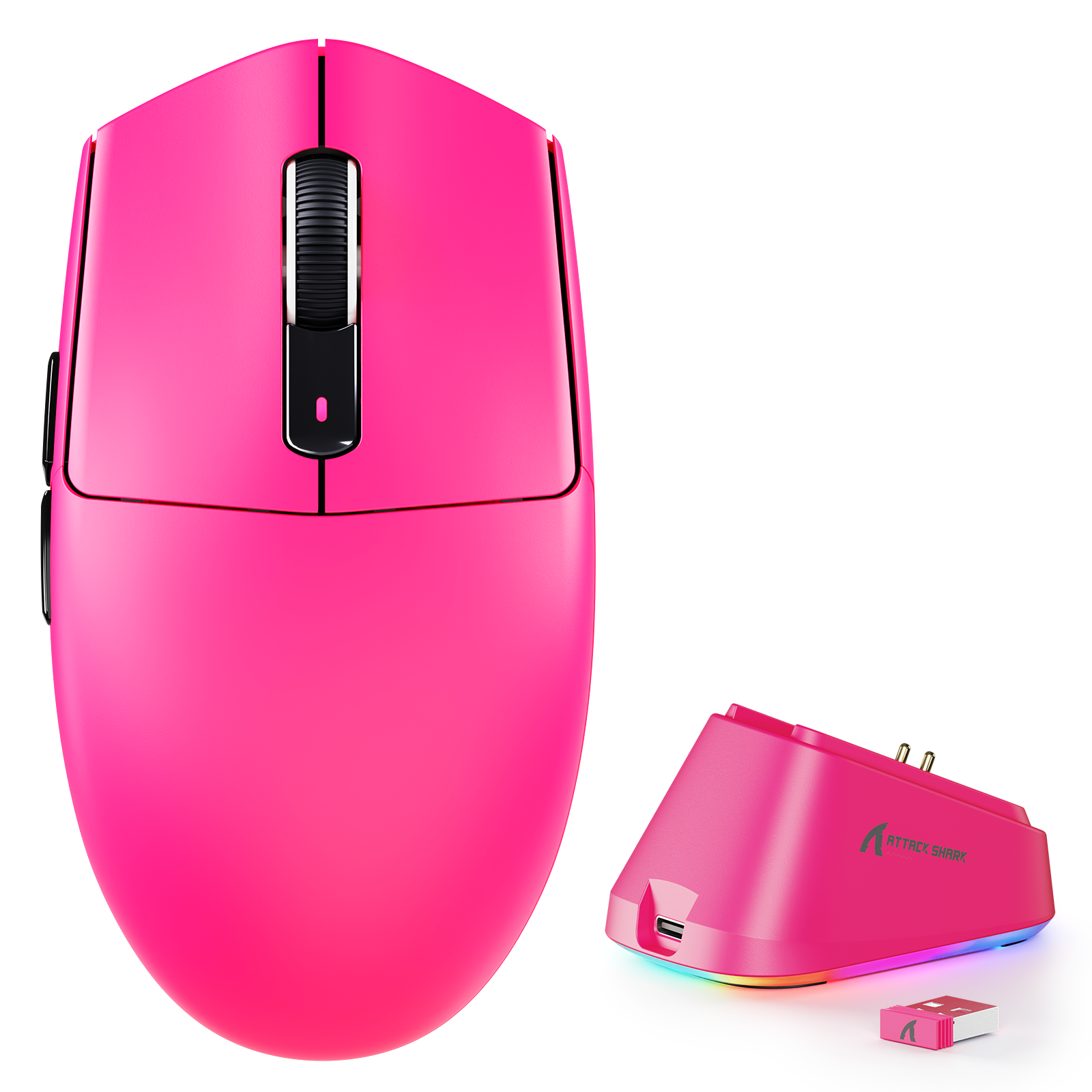 ATTACK SHARK G3PRO Tri-mode Bezprzewodowa mysz do gier z dokiem ładującym 25000 DPI Ultra lekka
