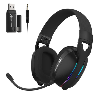 ATTACK SHARK L90 składany RGB Ultra-lekki trójtrybowy zestaw słuchawkowy gamingowy