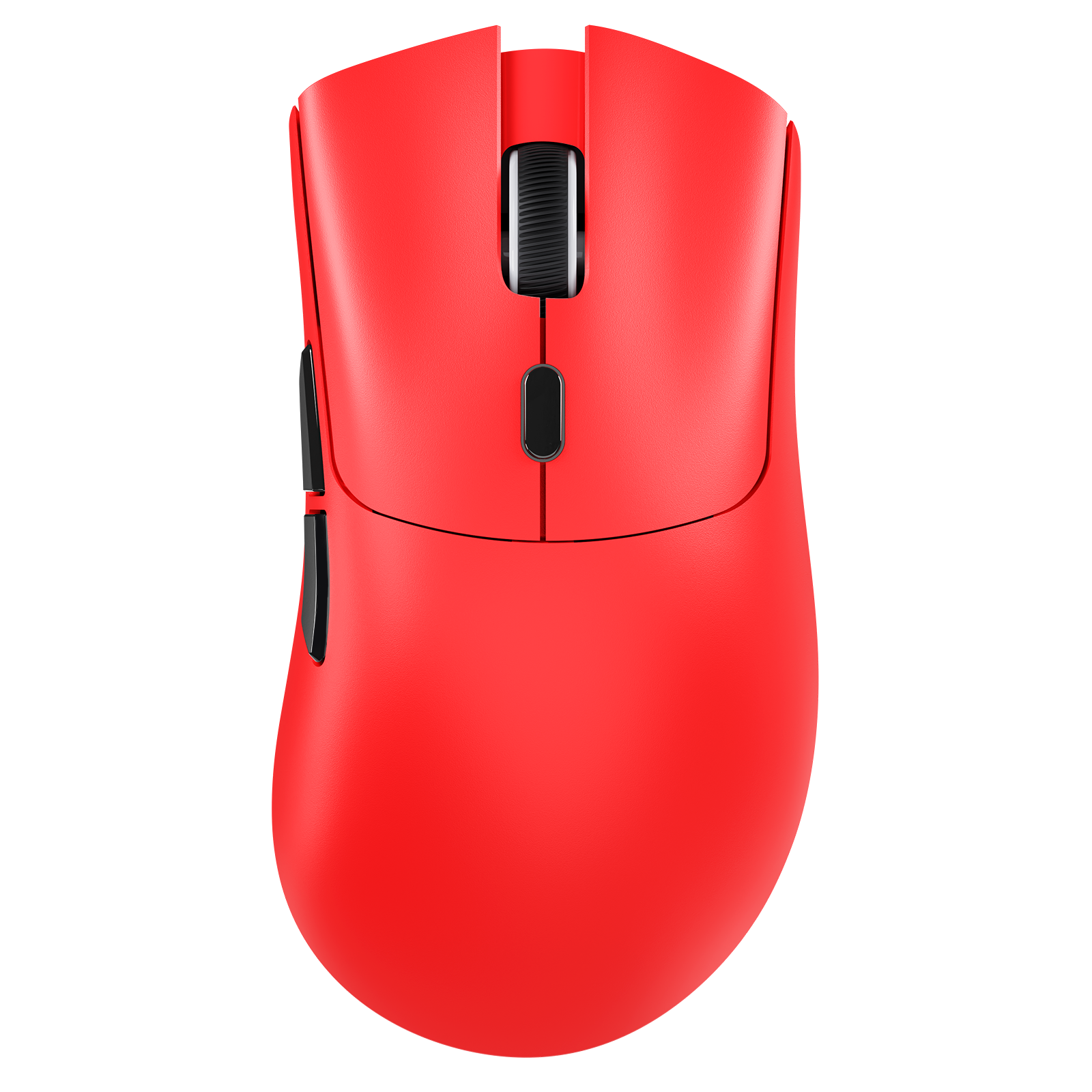 ATTACK SHARK R1 wireless gaming mouse with ergonomic black shell and textured scroll wheel