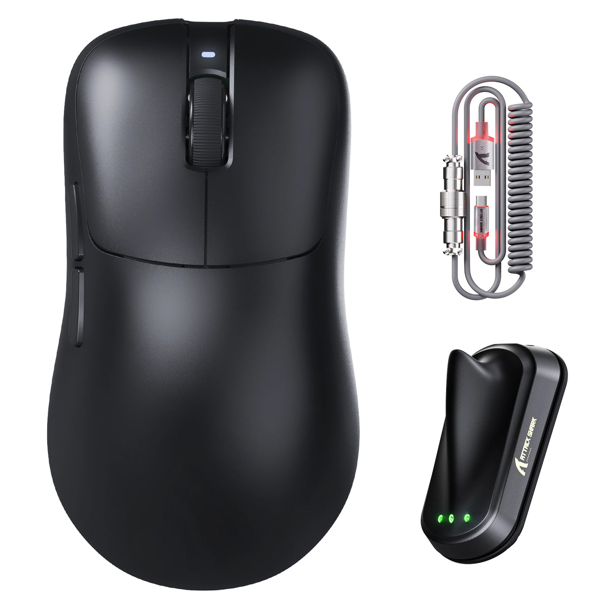Ergonomiczna bezprzewodowa mysz gamingowa ATTACK SHARK V2 AIR PAW3955MAX