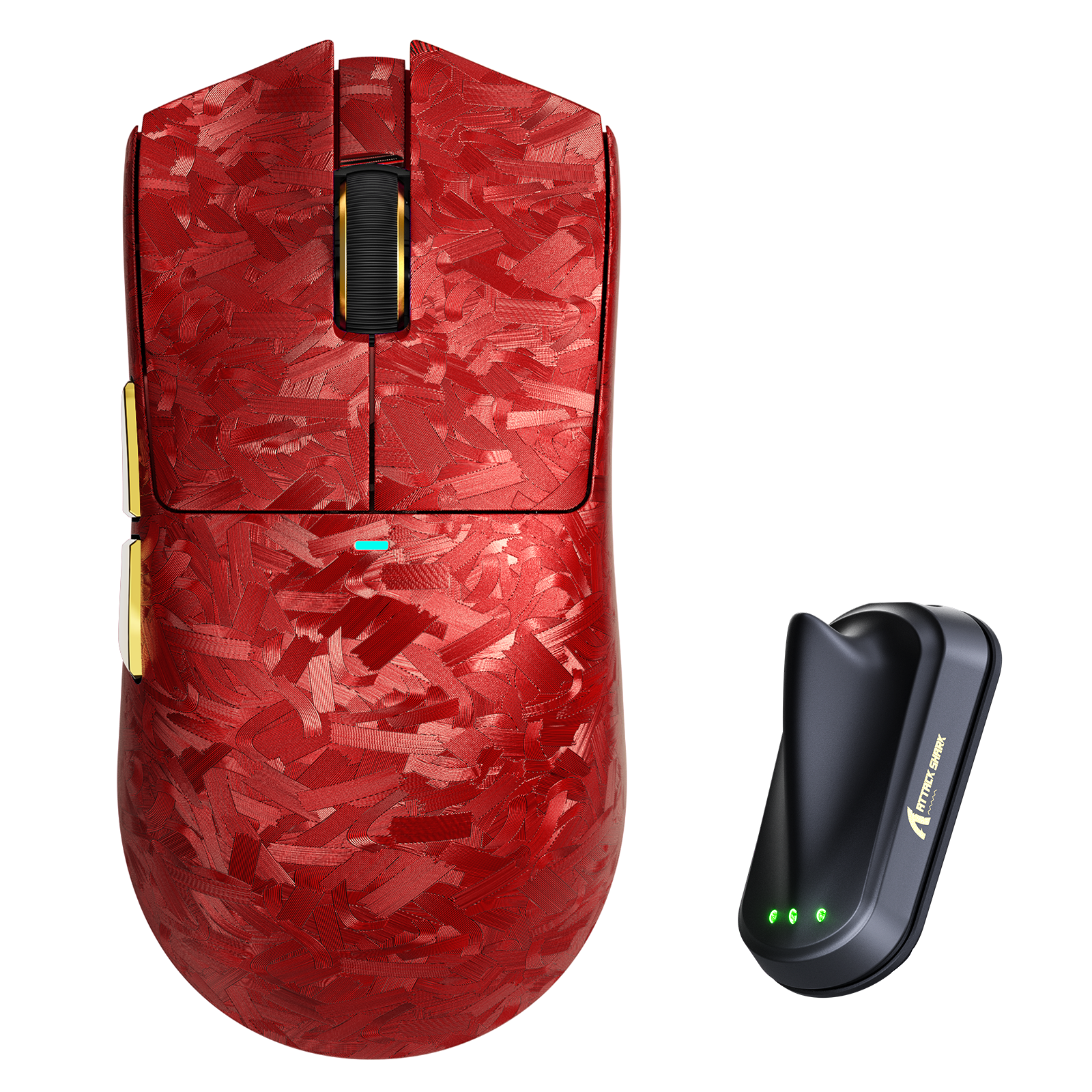 ATTACK SHARK X11 ULTRA Bezprzewodowa mysz gamingowa 8K PAW3950MAX z włókna węglowego