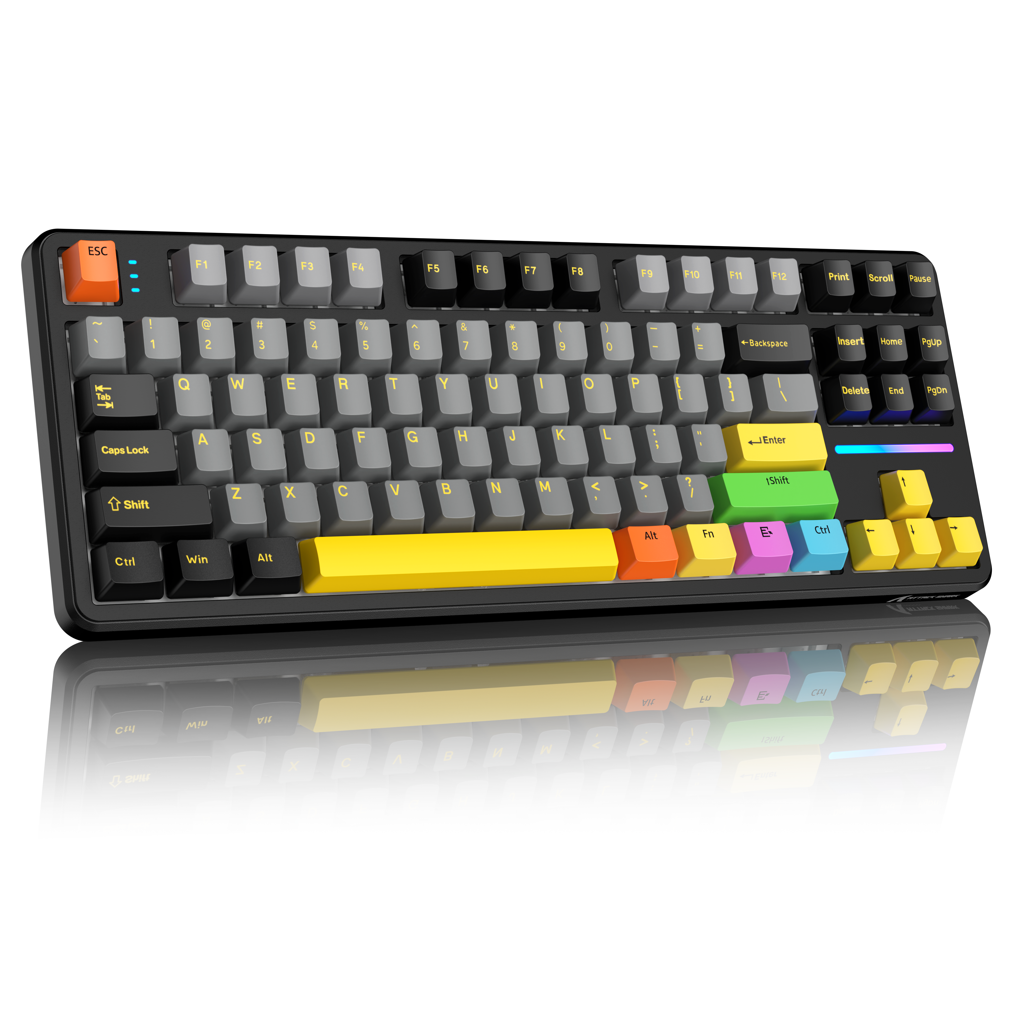 ATTACK SHARK X87 Tri-mode Mechaniczna Klawiatura z Uszczelką